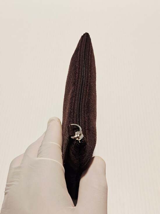 Laura Mercier Metallic Brown Pouch Makeup Cosmetic Bag - Picture 12 of 12